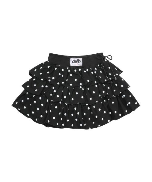 도트 캉캉스커트 블랙