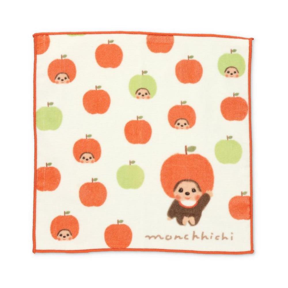 일본 몬치치 미니 타월 휴대 손수건 사과