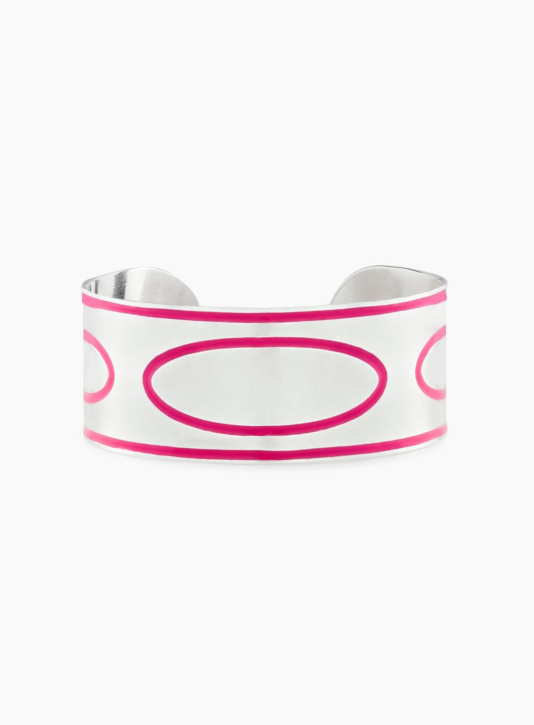 Silverie Pink Emanem Bangle