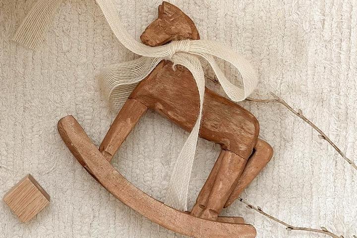 감성 목마 원목 말 흔들 목마 우드 오브제