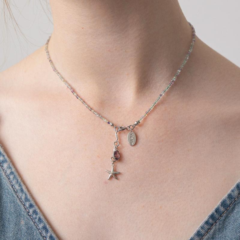 Healing gemstone drop pendant necklace