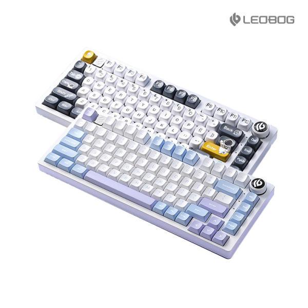 LEOBOG Hi75 알루미늄 유선 게임 기계 키보드 맞춤형 키트 75키/RGB Gasket/풀핫스왑