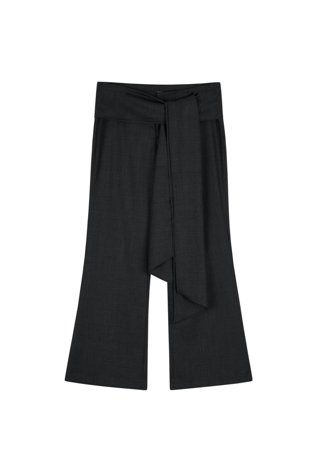 TIE TROUSER PANTS (CHARCOAL)
