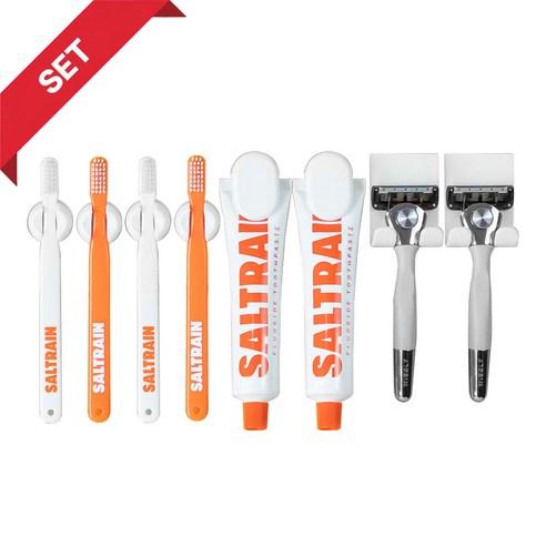 [더블세트] 공중부양 칫솔걸이4개 치약걸이 2개 면도기걸이 2개 욕실홀더 - 양치용품 정리 | 쿠팡