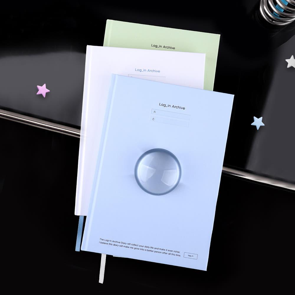 [대시앤도트] 2025 로그인 아카이브 다이어리 (날짜형) [인덱스 스티커 증정]