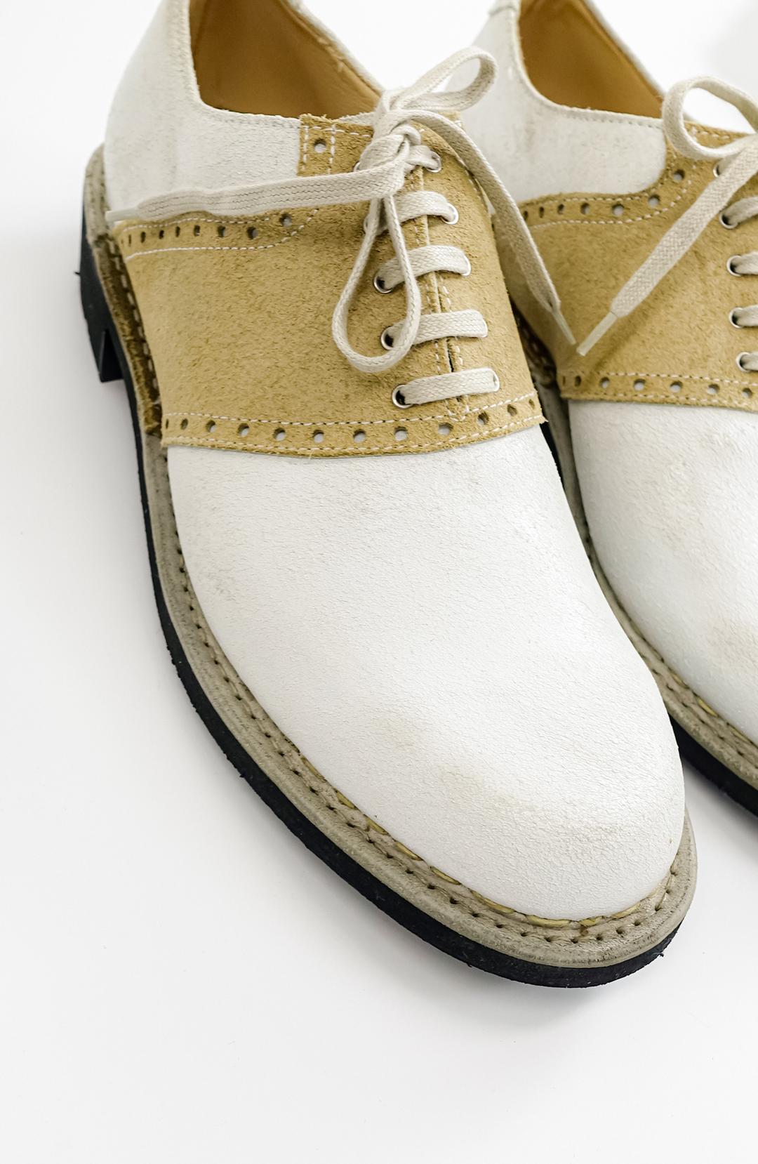 [vintage] Paraboot cracked plain toe shoes