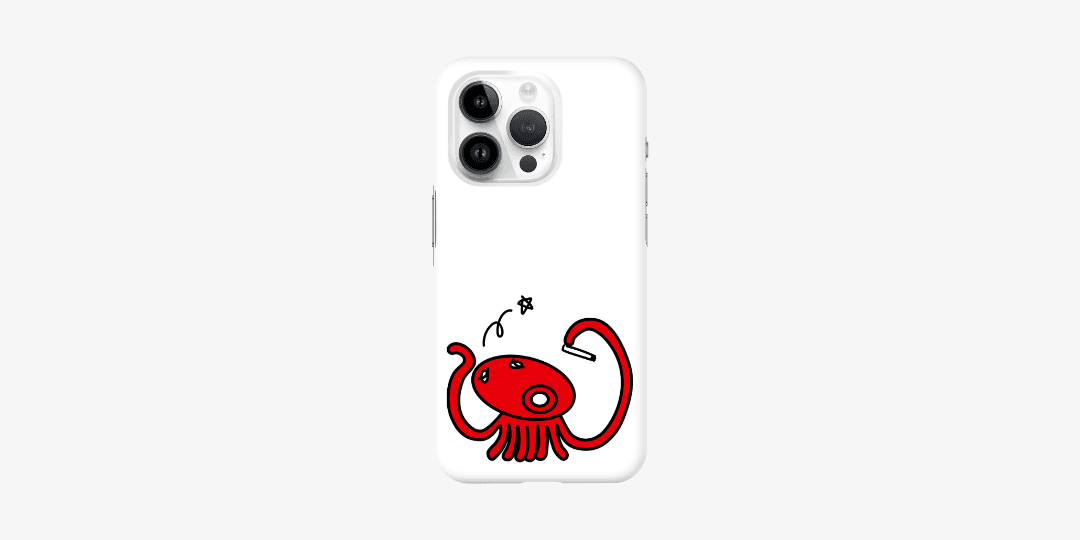 지혜 없는 문어 아이폰 케이스