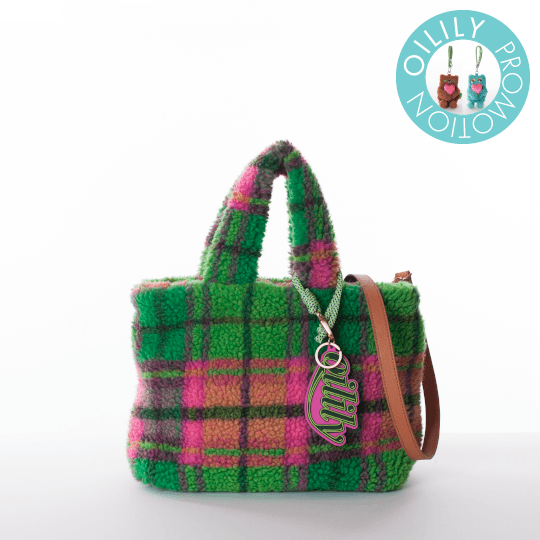 *오일릴리 허그미 프로모션 세트(사이프레 핸드백&허그허그, 미미 키링) - OWBFYBG014-OWBFYAC002(허그허그키링:브라운)