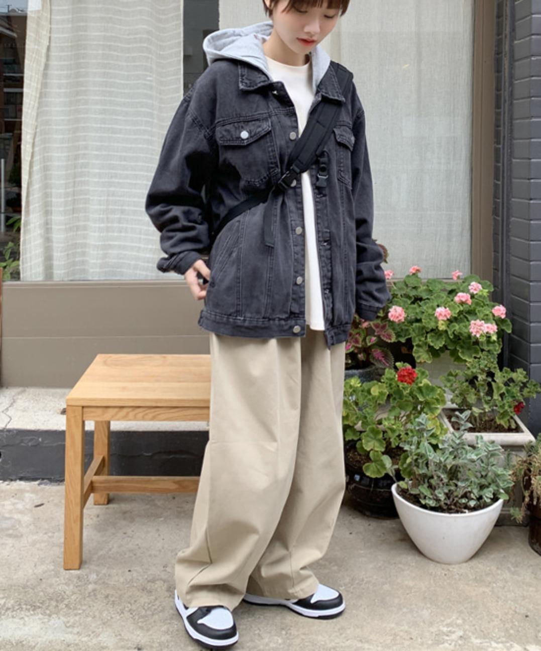 브닝 루즈핏 청자켓