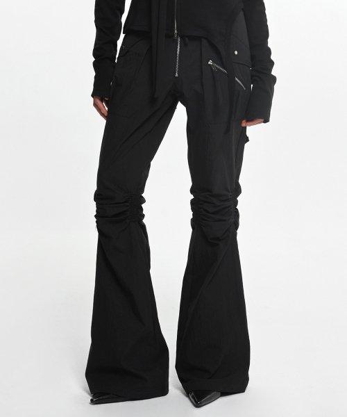 EXPOSURE ZIP DETAIL PANTS (UNISEX) BLACK