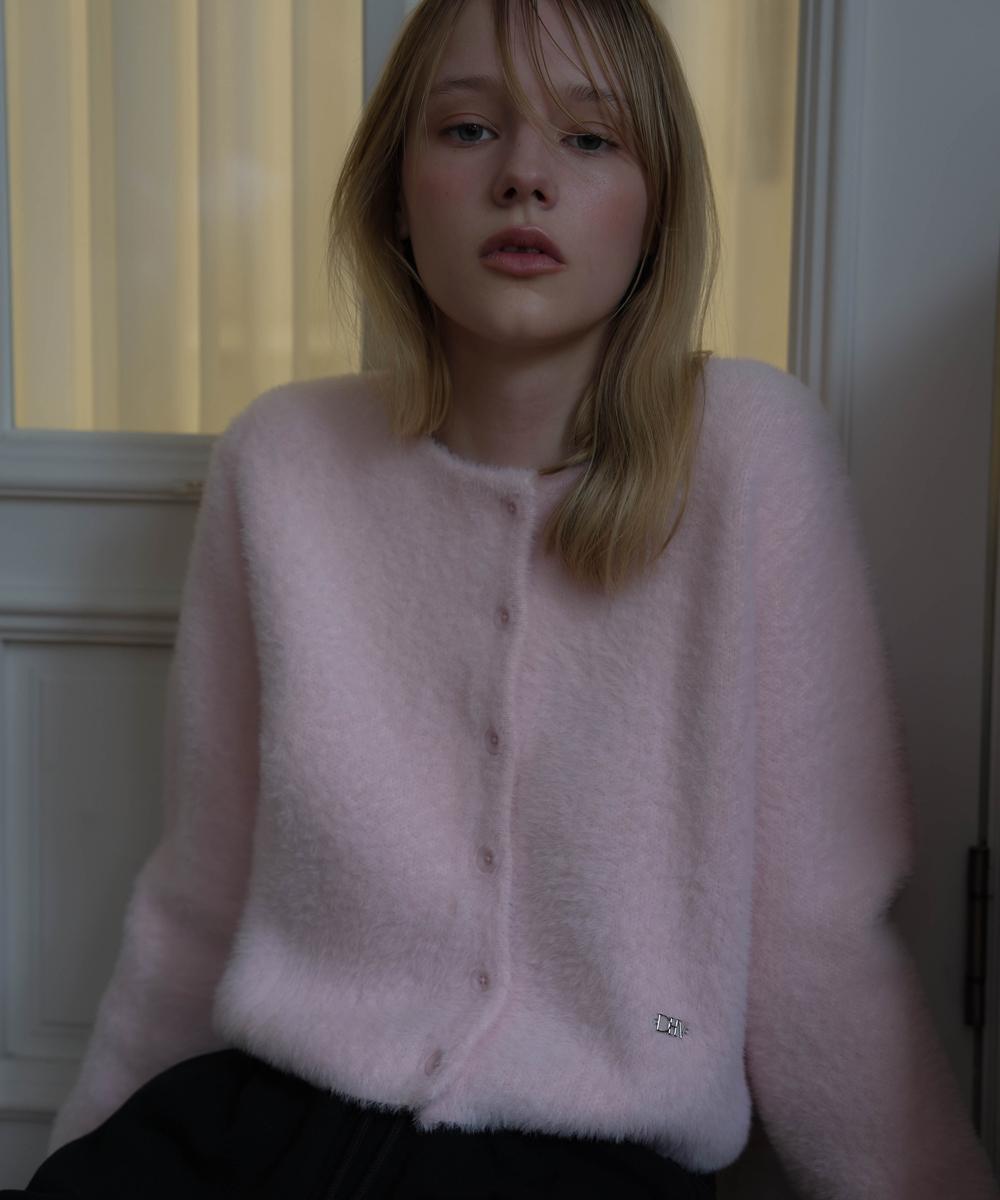 드헤베 [3/24 예약발송] Soft Fur Cardigan [Pink]