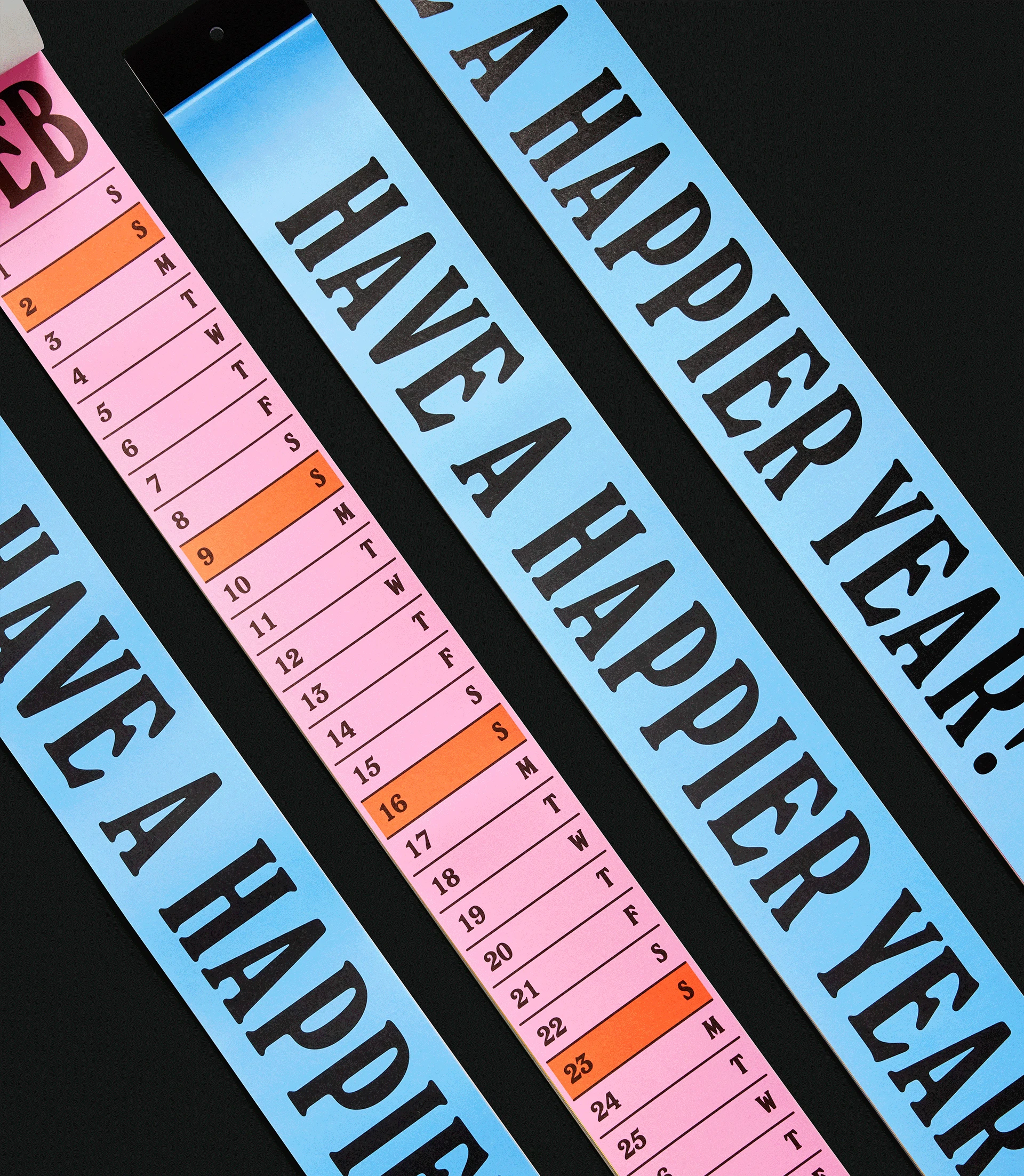 [Calendar] 2025 Long long calendar_color block