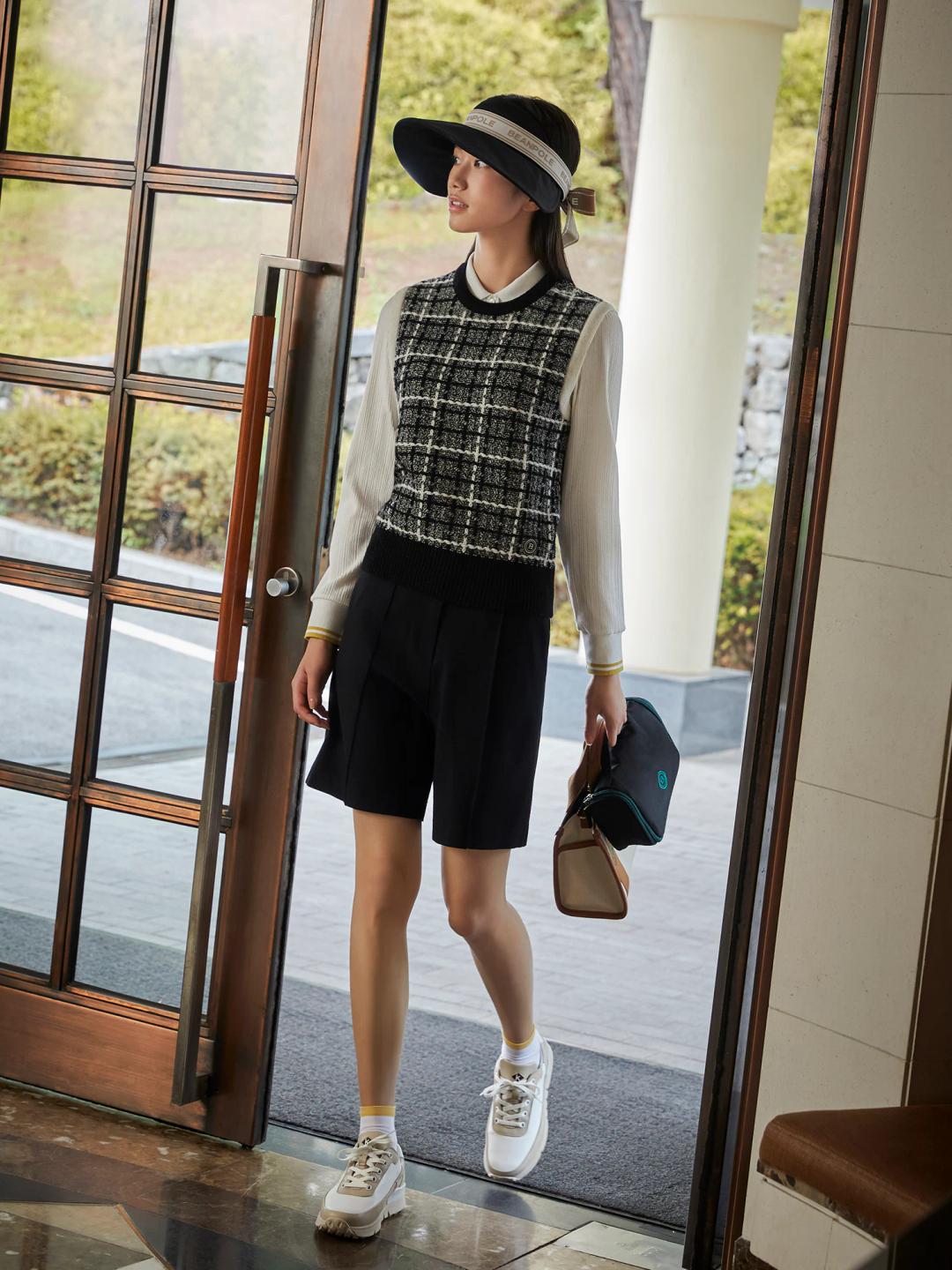 여성 5부 버뮤다팬츠 - 블랙