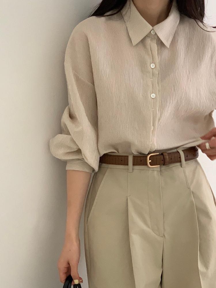 소라 당일배송/안스탠드 쇼룸 셔츠 (3colors)