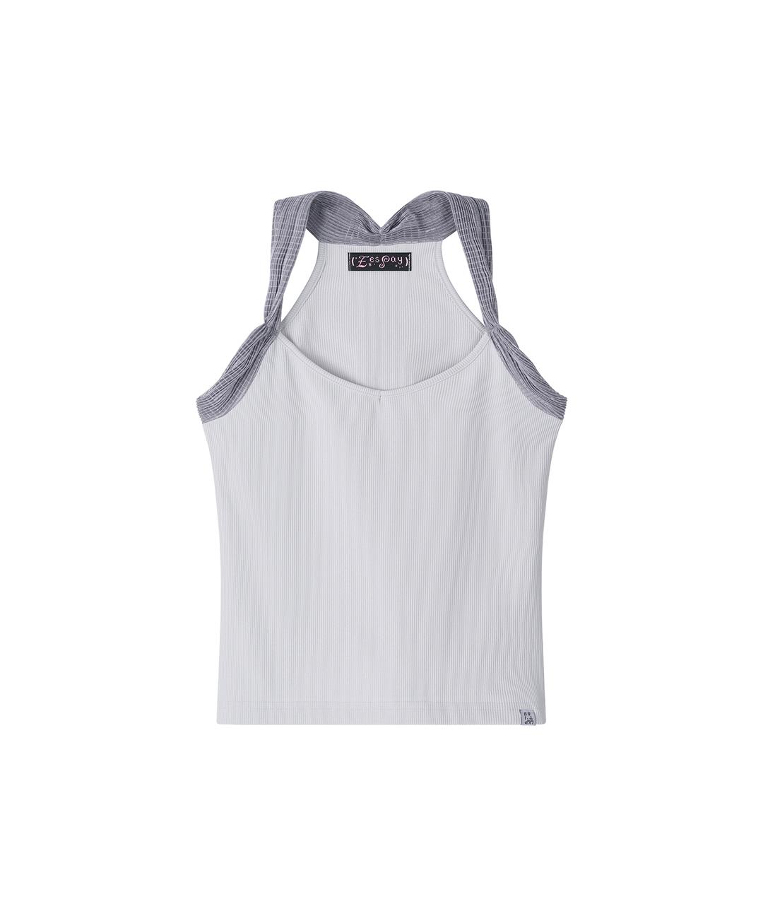 CHU ~  SLEEVELESS TOP - LIGHT GRAY