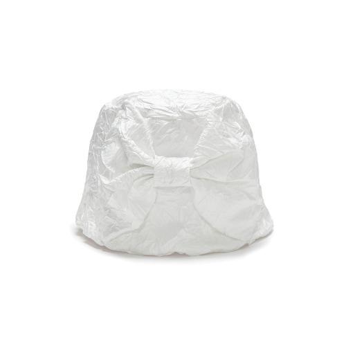 WAVY LAMPSHADE HAT_RIBBON_WHITE (2차리오더)