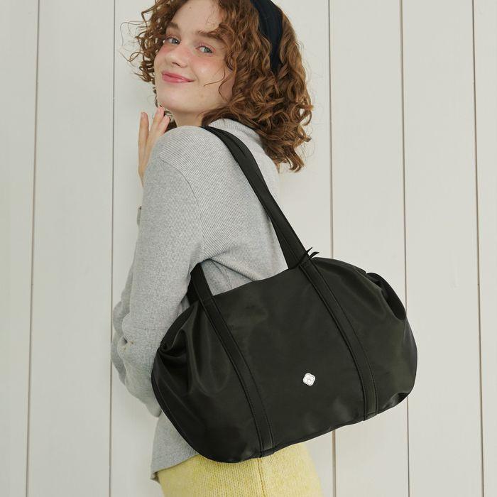 [11차 리오더] Aurora Shirring Duffle Bag 오로라 셔링 더플백_Black