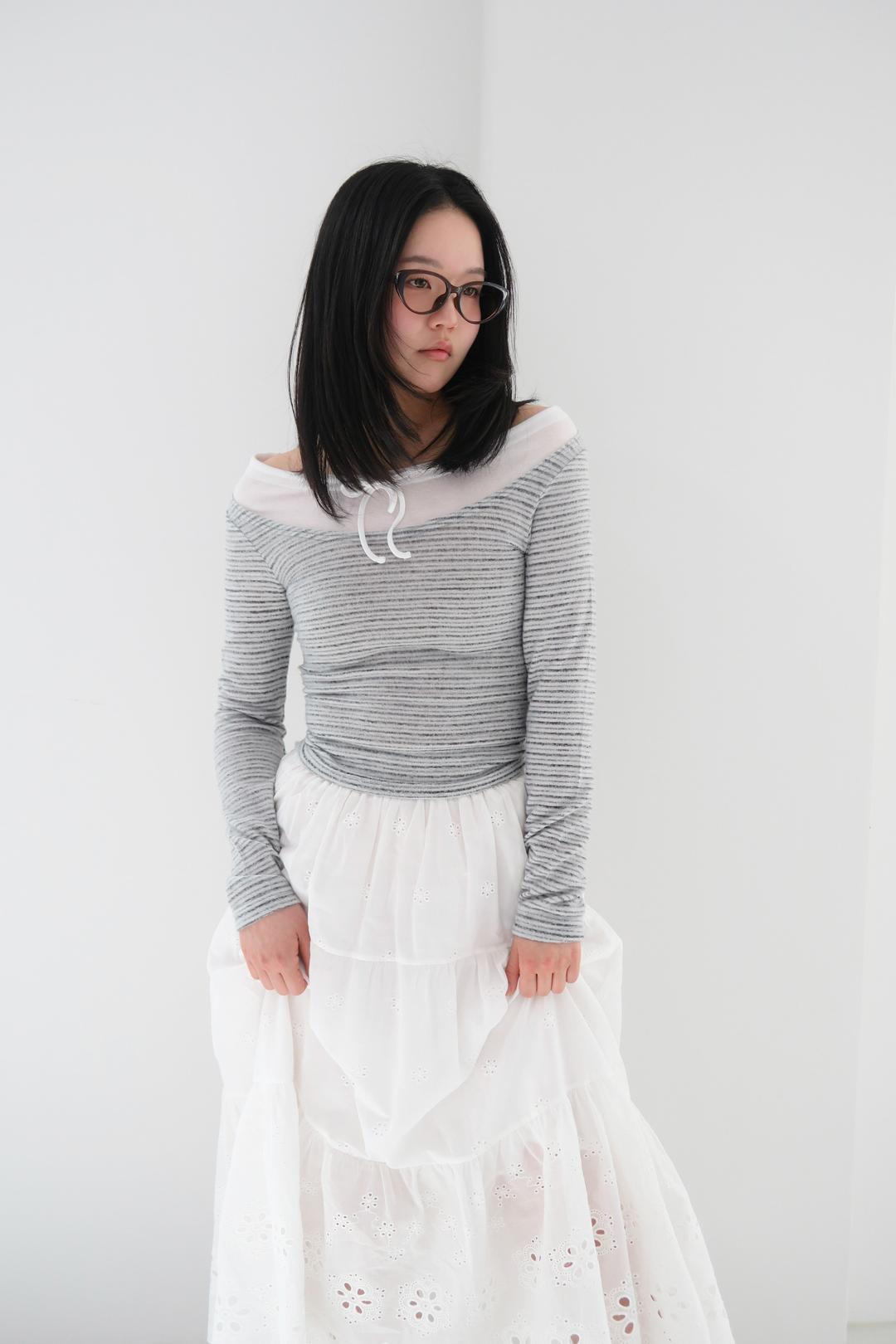 Novia stripe layered top