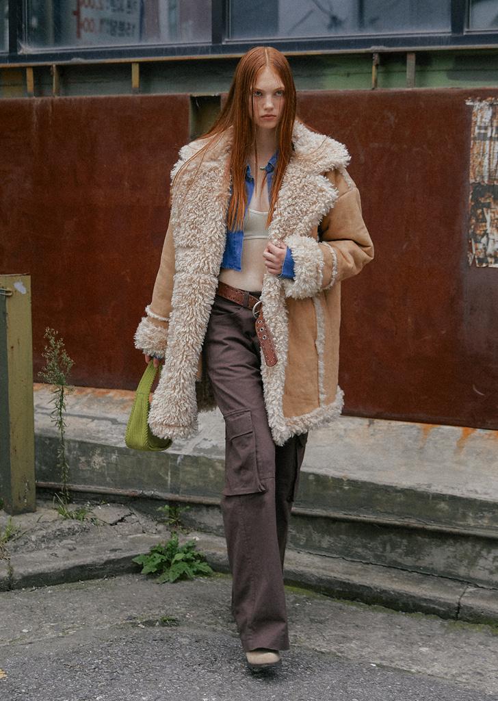 OVER MUSTANG JACKET,BEIGE