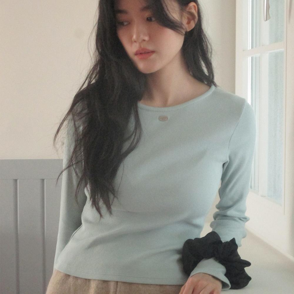 Pendant center long top - light blue