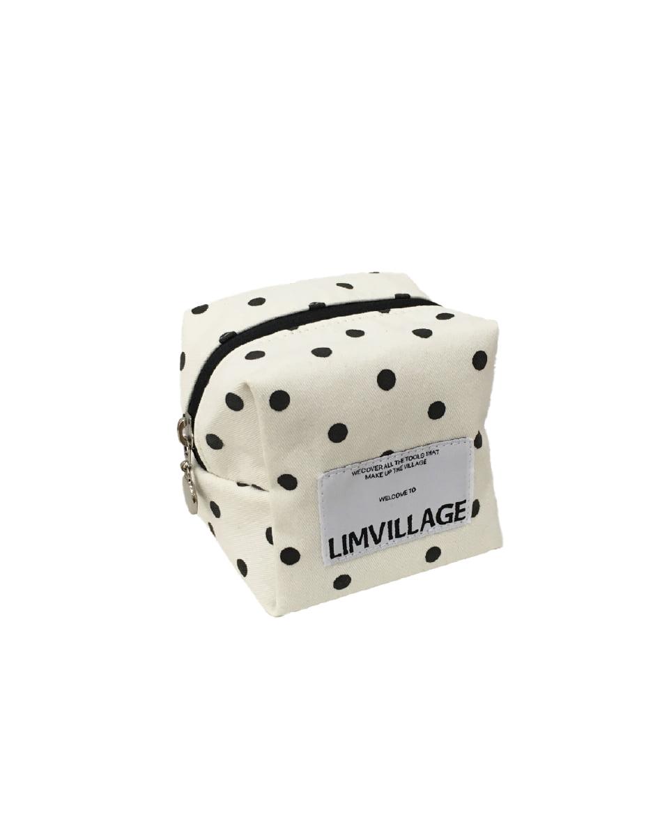 Block pouch white dot
