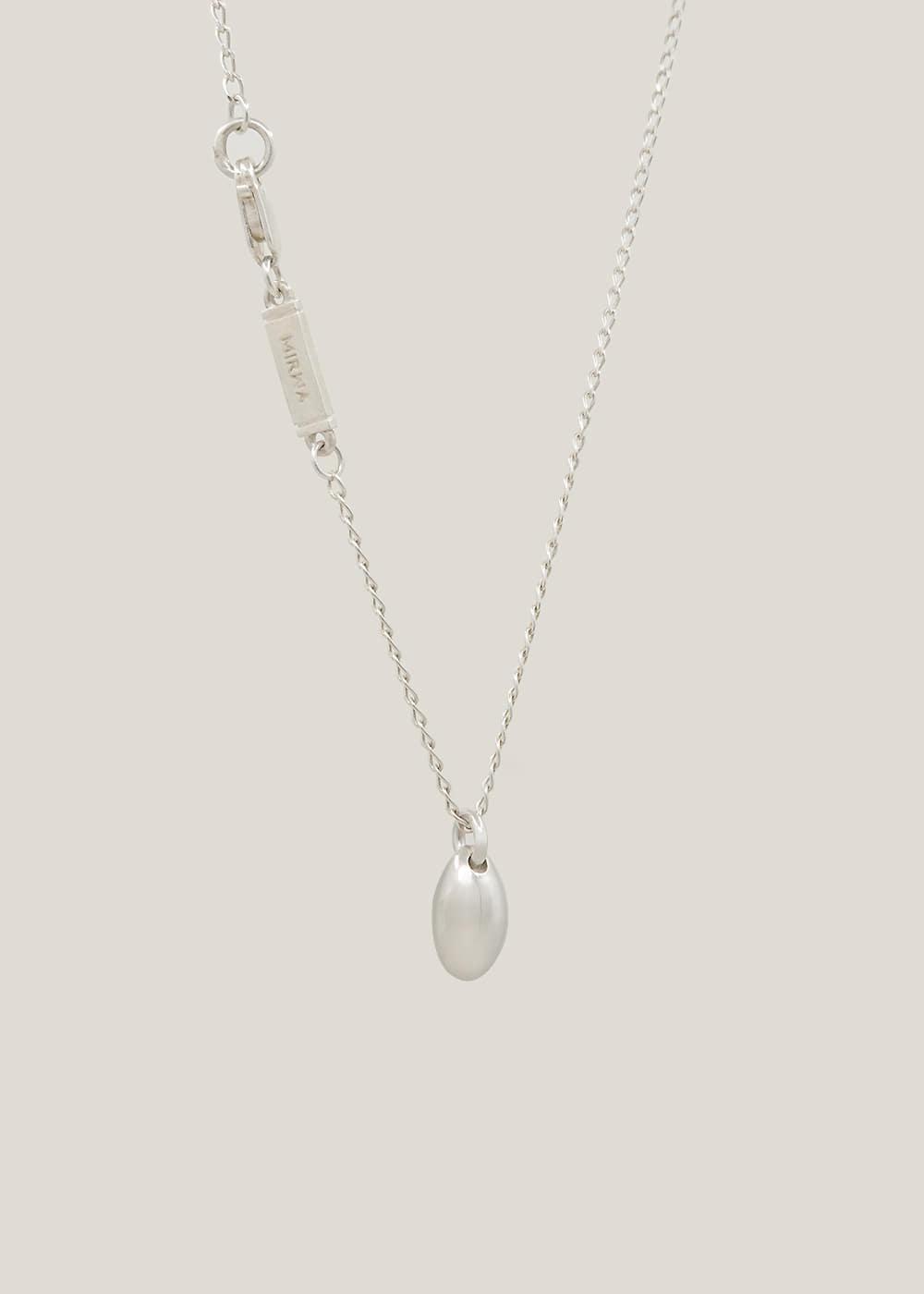 Silver seed necklace