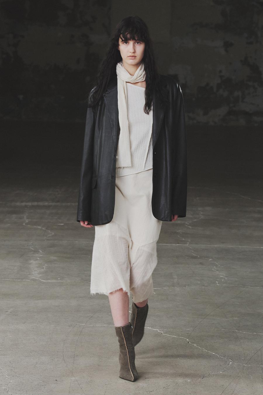 이태리 레더 블레이저 BLACK