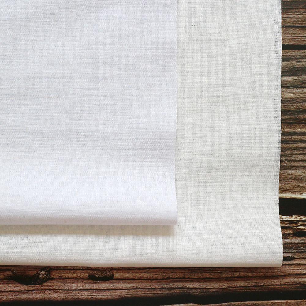린넨 11수 대폭 1/8y 1/4y 무지 린넨천 프랑스자수원단 (연아이보리/화이트)