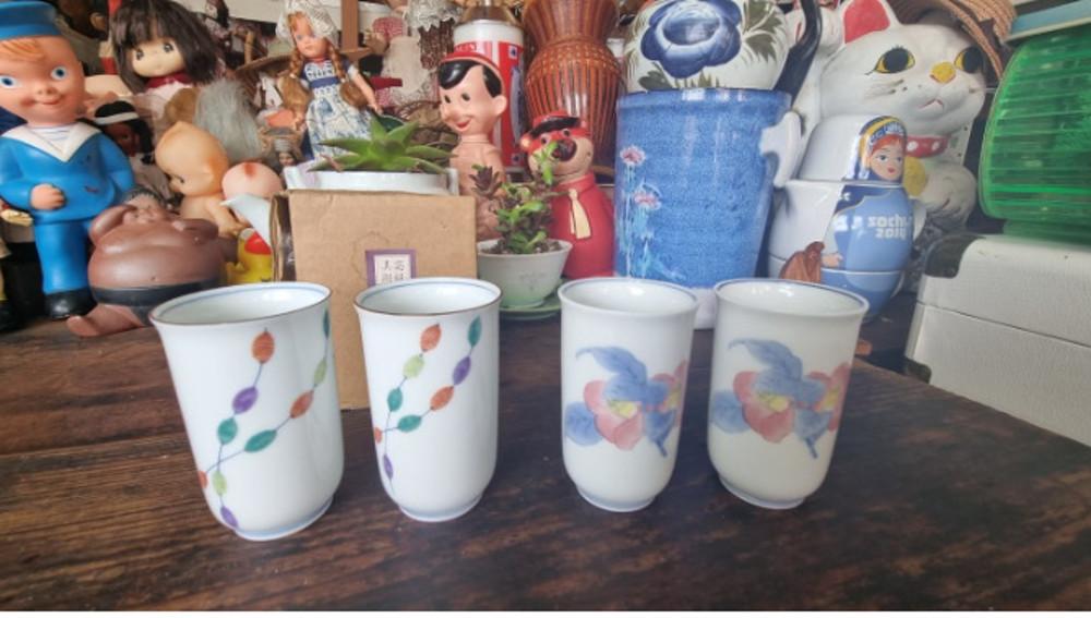 빈티지 有田(아리타) 손안에 쏙 다기잔