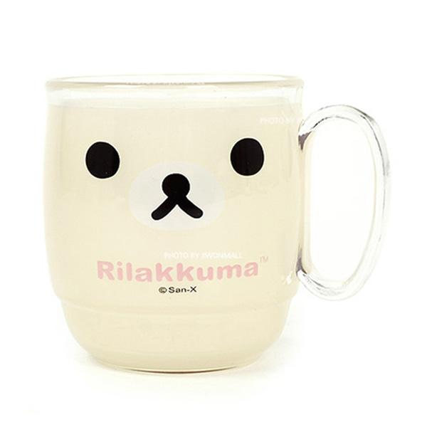 리락쿠마 편한 이중컵 250ml 물컵(핑크) 464575