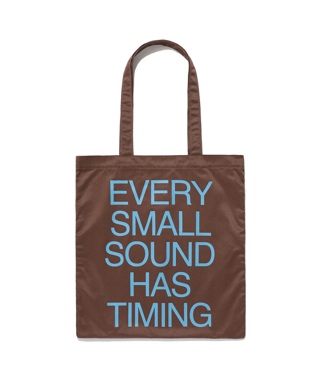 text tote bag_brown