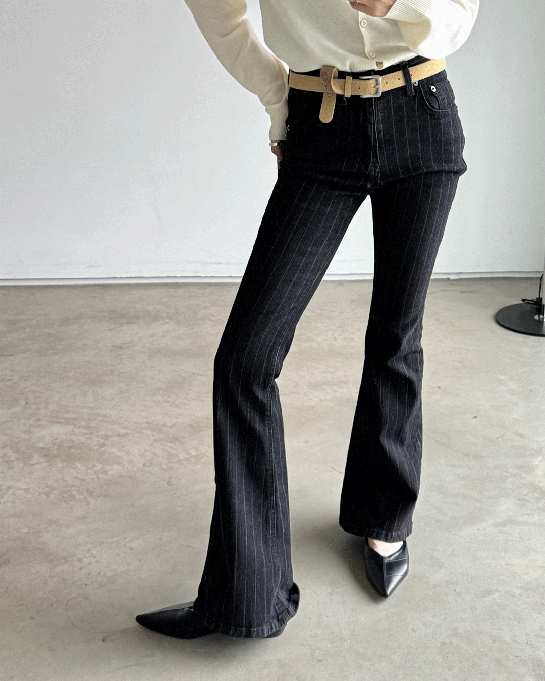 [New] 스트라이프 부츠컷 팬츠