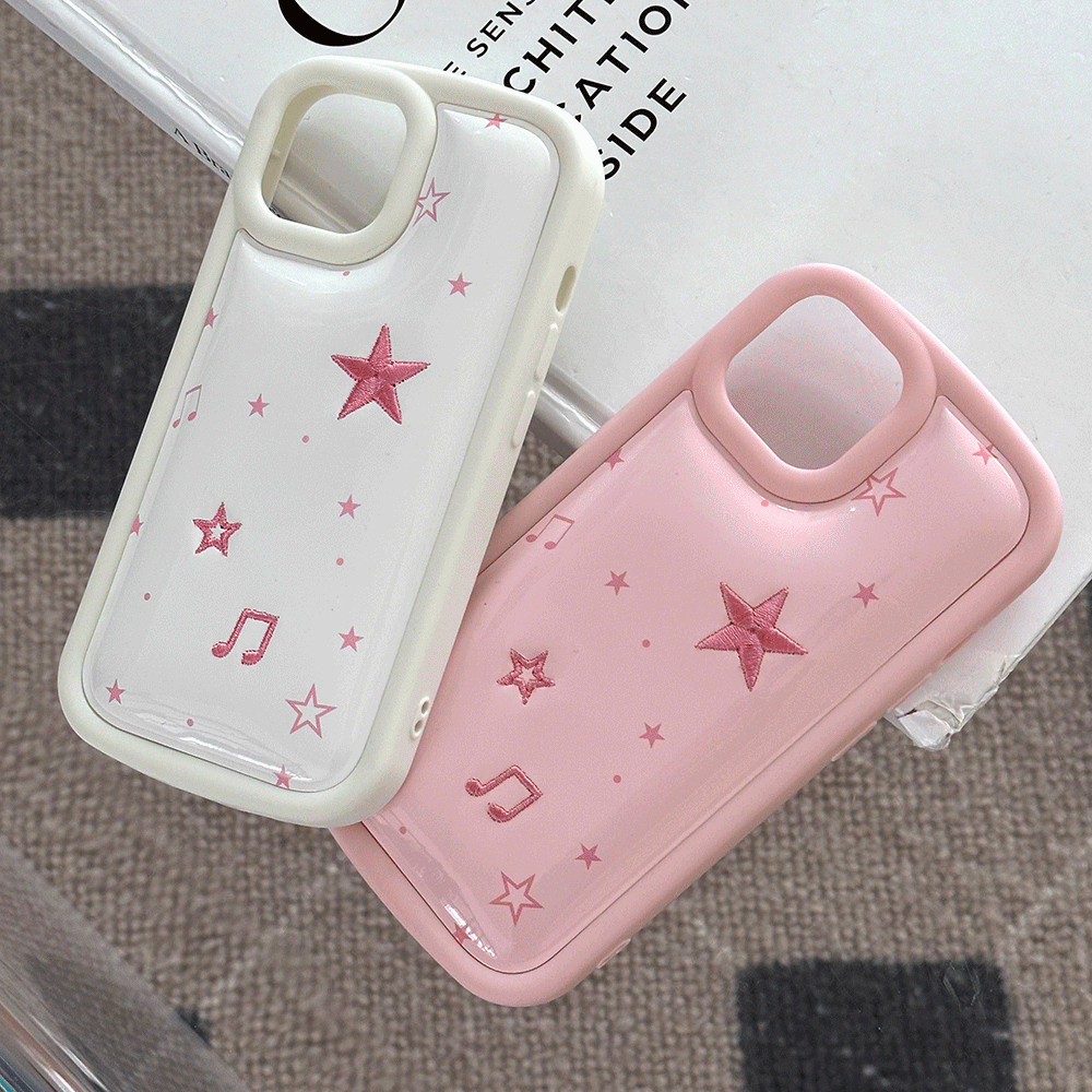 [당일출고] 음표 스타 별 쿠션 키치 Y2K 범퍼 아이폰케이스