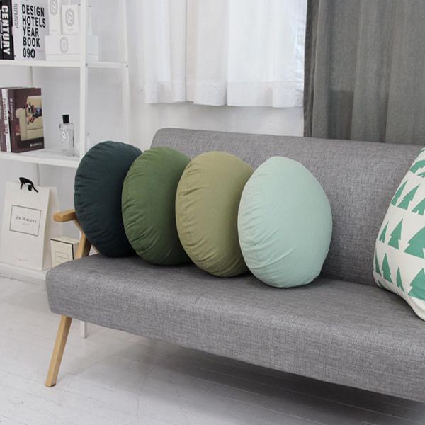 라운드 원형 쿠션커버 방석커버 겸용