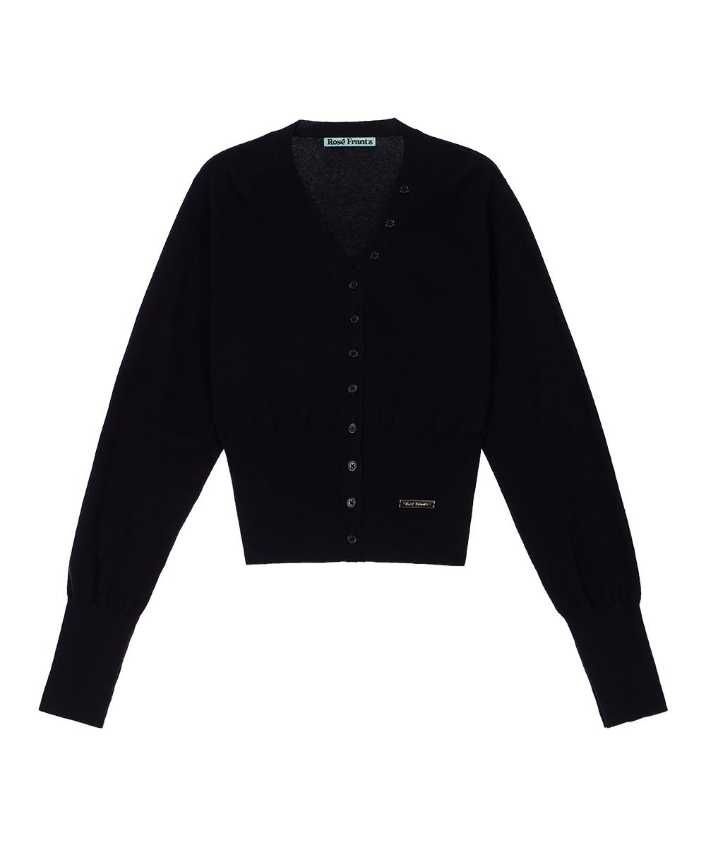 [2/12 예약발송] V-Neck Classic Button Cardigan [Black]
