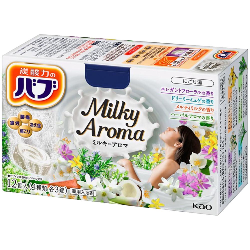 일본 입욕제 카오 바브 배쓰밤 밀키 아로마 12개입