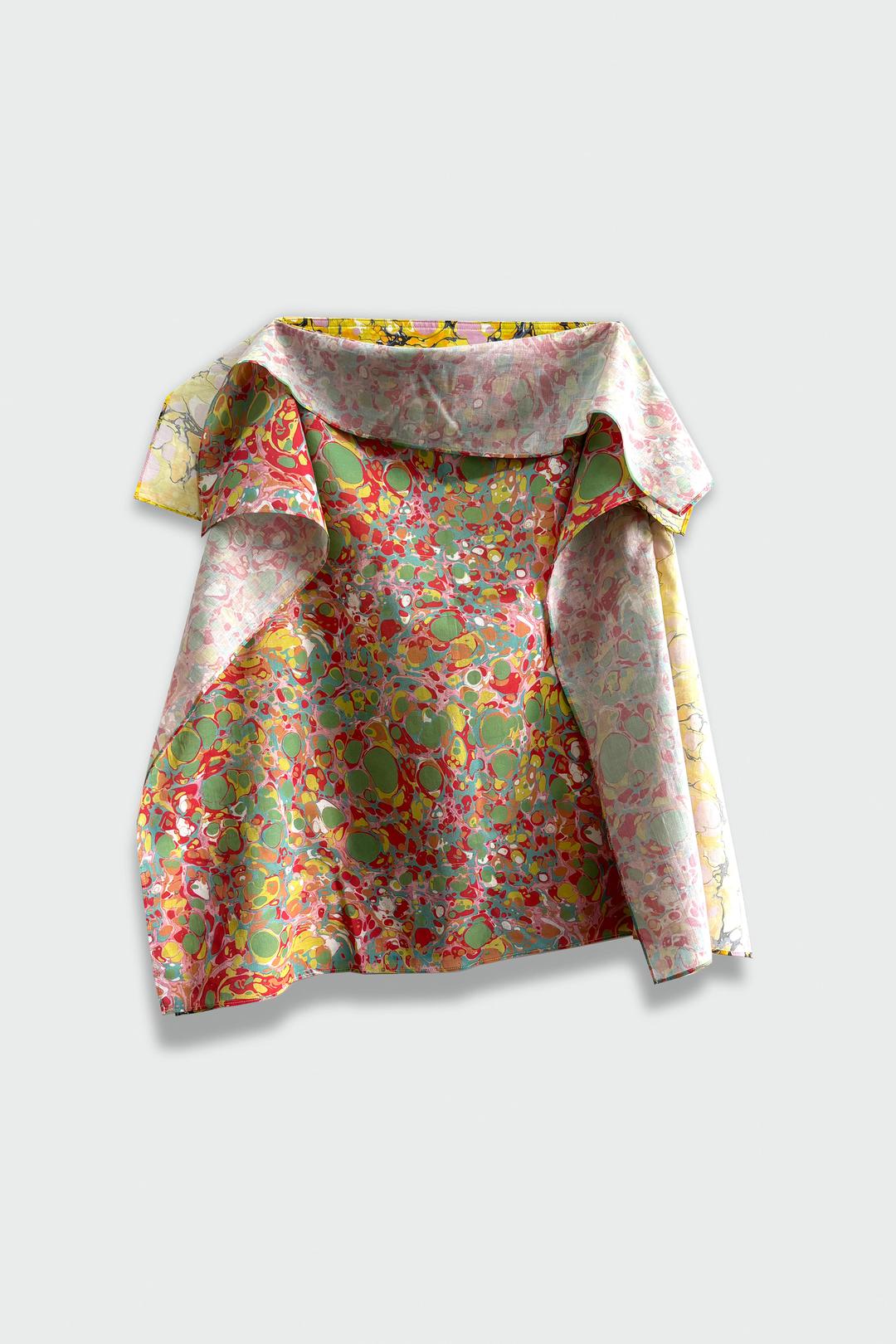 Marbled Scarf Skirt 01