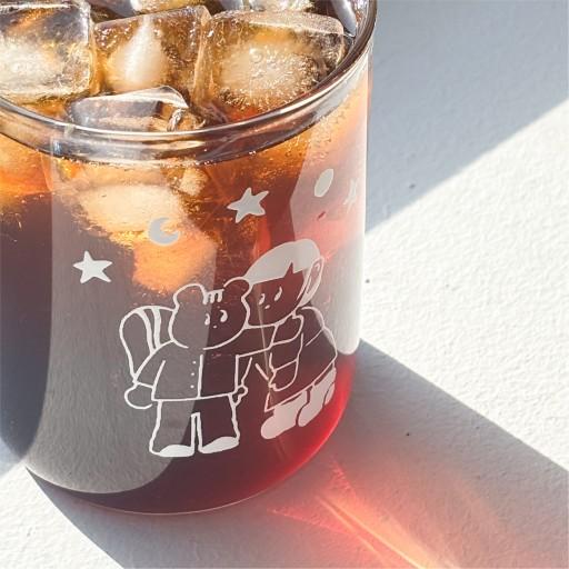 조그만어깨 언더락 - 유리컵 홈카페 내열 강화