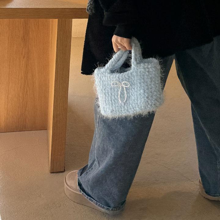 Lovely Fringe Mini Bag (sky blue)