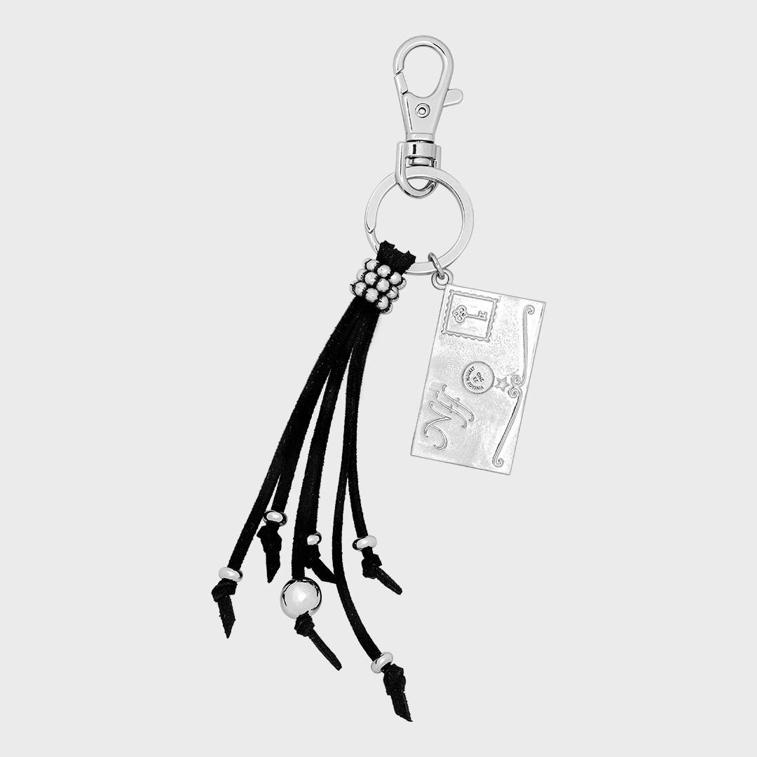 stamp tassel key ring