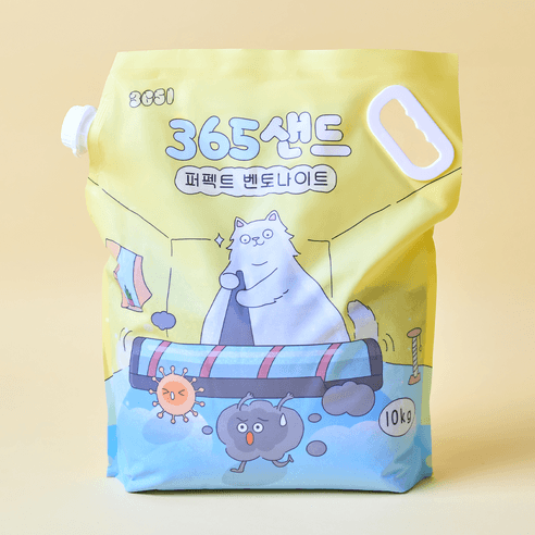 3651 365샌드 퍼펙트 벤토나이트 고양이 모래, 10kg, 1개 - 모래 | 쿠팡