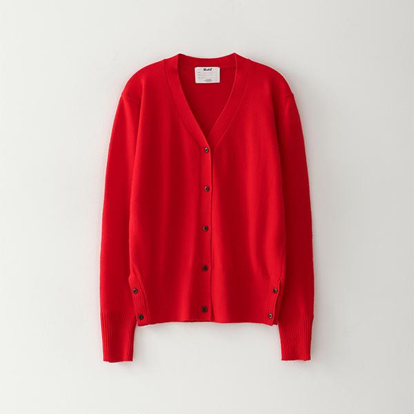 Bluesf bloom wool cardigan [Red]