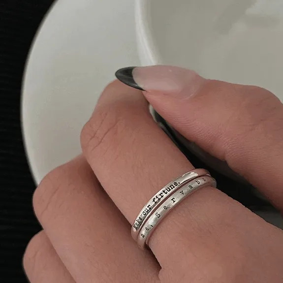 🤎변색없는 특별한 각인반지🤎925실버 커플링 우정링 2미리 실버 은반지 925silver 2mm basic ring