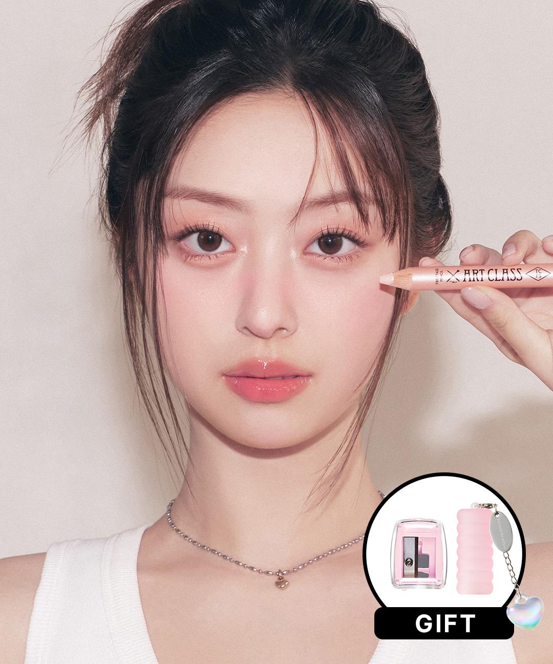 투쿨포스쿨 [💗애교살메이커] 프로타주 펜슬 + 핑크 샤프너 + 하트 키링캡 증정