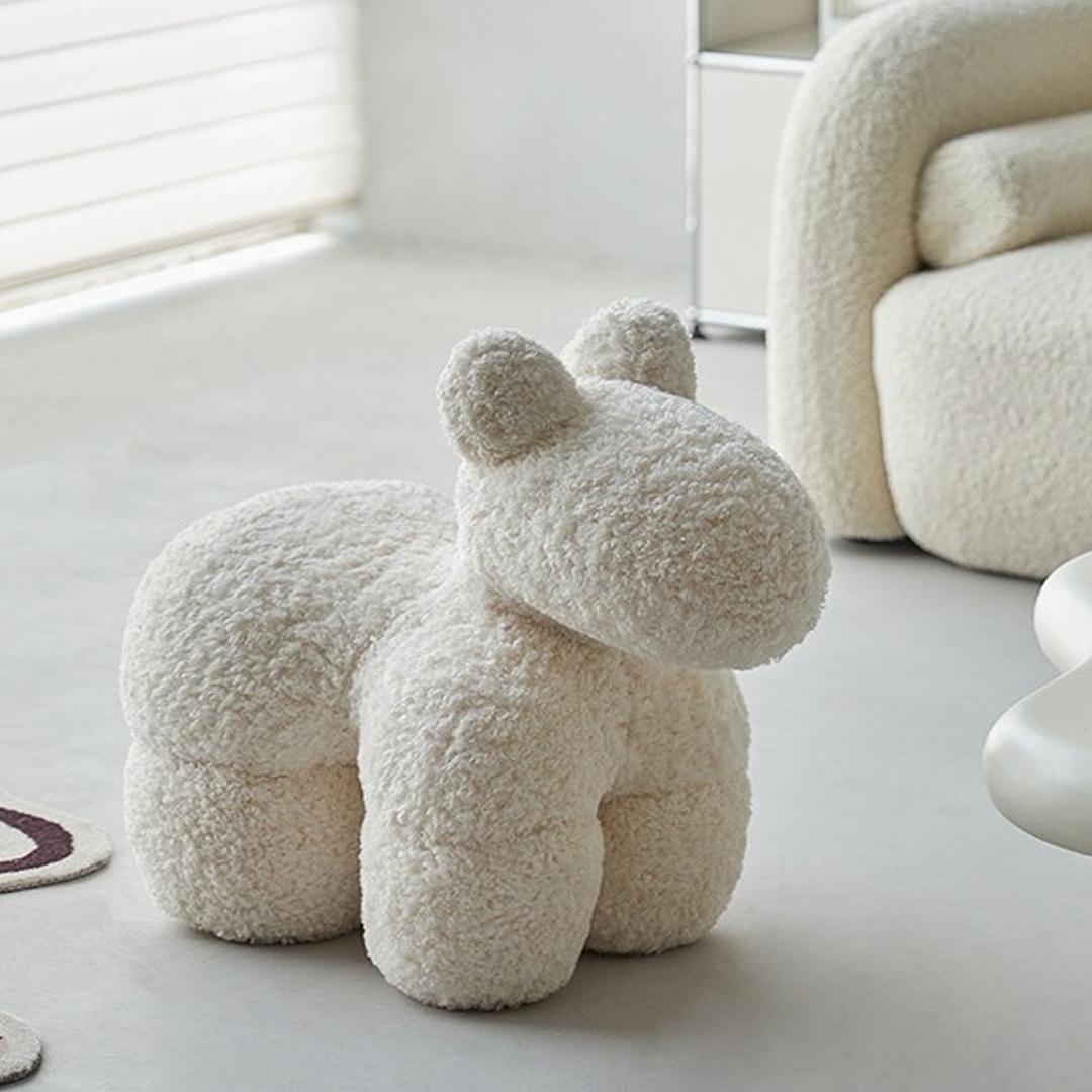 Pony Lamb Chair 포니 양털 귀여운 의자 스툴