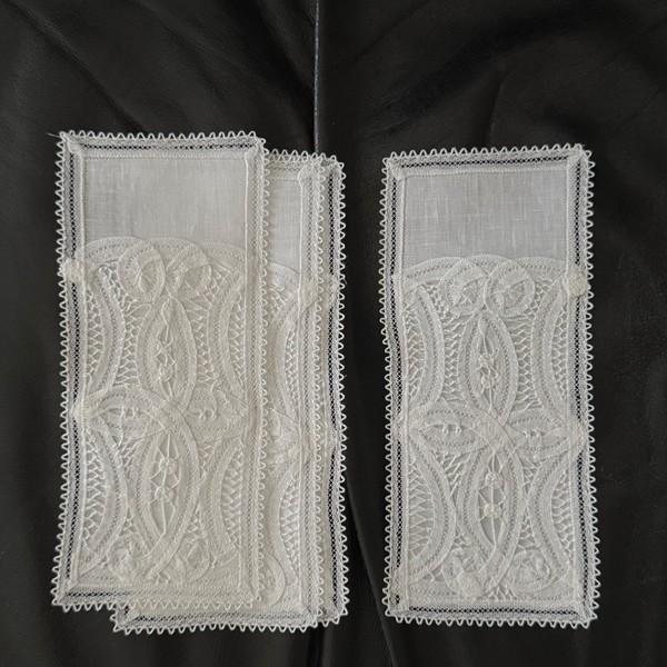 [EDIT] Belgium handmade Lace cutlery holderㅣbelgium (white)