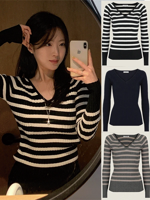 [made] 로제 캐시 골지 여리 니트 nt (4color)
