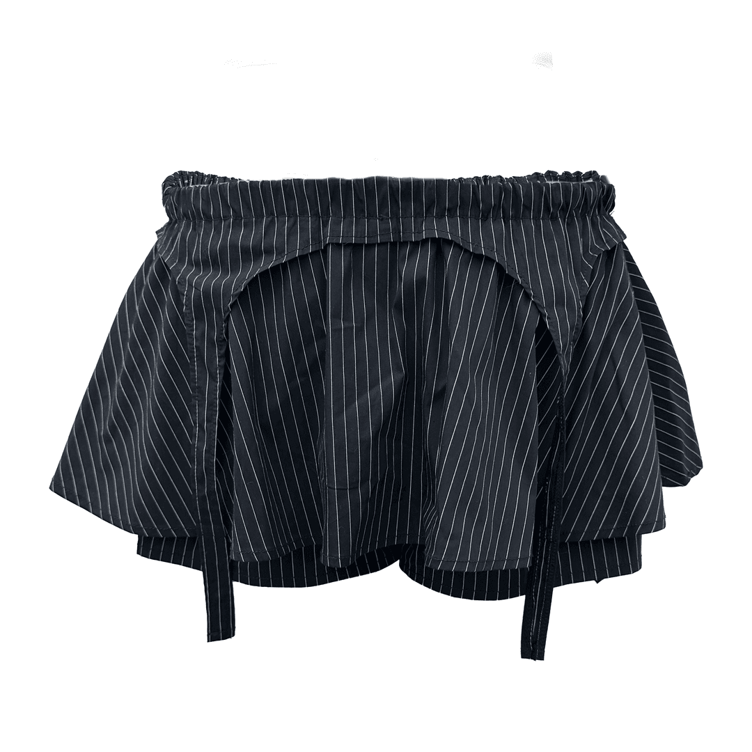 Pinstripe Garter Skort
