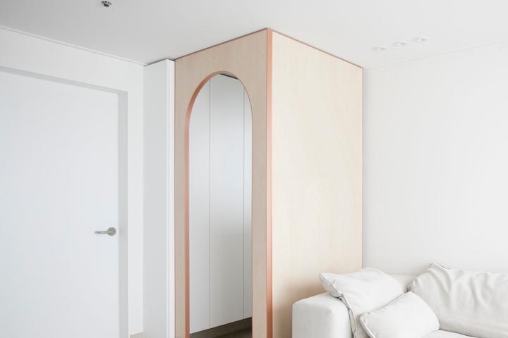 [3천원쿠폰]아치형 이동식 파티션 가벽 셀프인테리어 원룸 거실 공간분리 Type-E