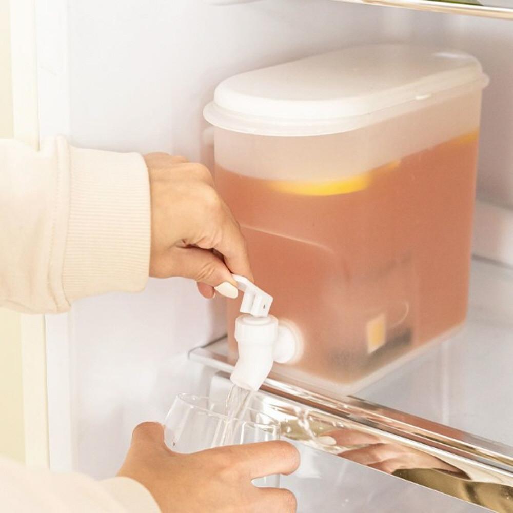음료디스펜서 워터 생수 디스펜서플라스틱 냉장고 업소 물통 3.5L